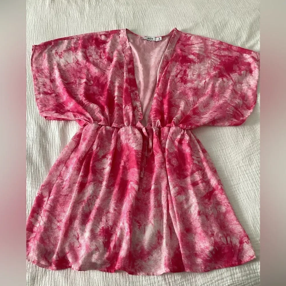 JustFab XXL swim cover Pink